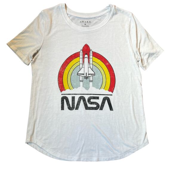 Awake Women's MD NASA Space Shuttle Graphic T-shirt - Picture 1 of 4